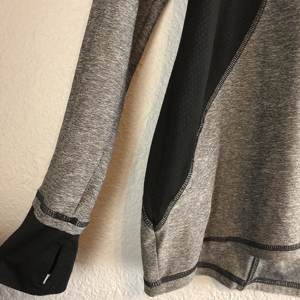 Champion Womens Shirt XXL Gray 1/4 Zip Pullover Long Sleeve Athletic Top - Picture 3 of 10